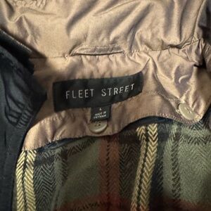 Fleet Street Black Jacket with Plaid Lining